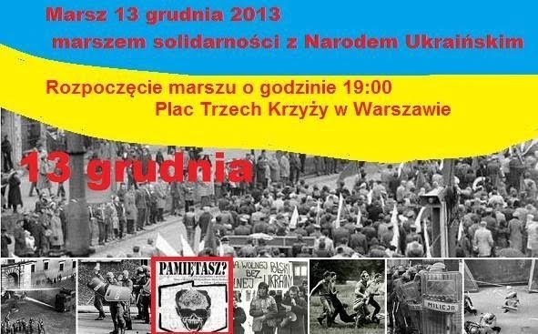 Марш 13 грудня, марш солідарності з Українським Народом