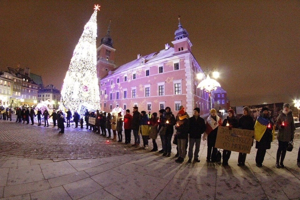 Демонстрація солідарності з Києвом у Варшаві