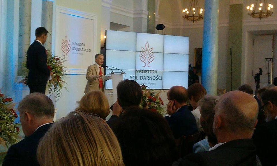 Мустафа Джемілєв взяв участь у церемонії вручення Нагороди Солідарності у Варшаві