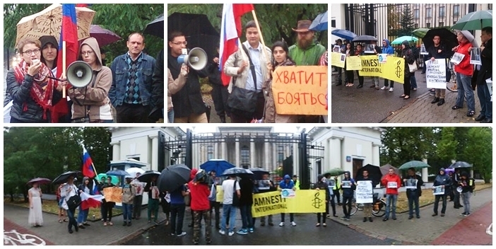У Варшаві протестували проти засудження Сенцова та Кольченка