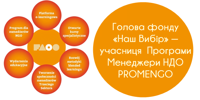 Голова фонду «Наш Вибір» — учасниця  Програми Менеджери НДО PROMENGO
