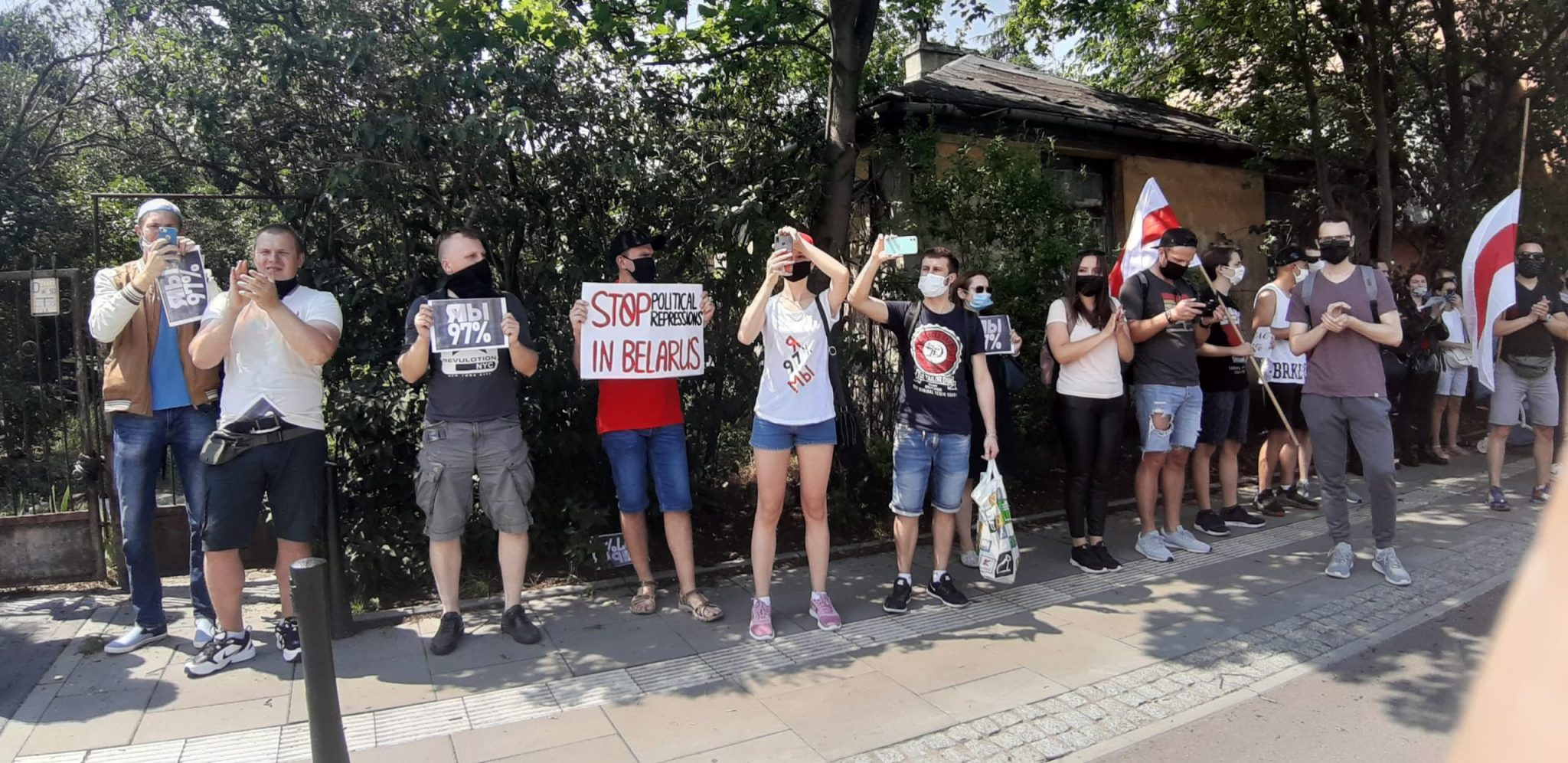 У Варшаві відбулася акція солідарності з білоруськими політичними в’язнями