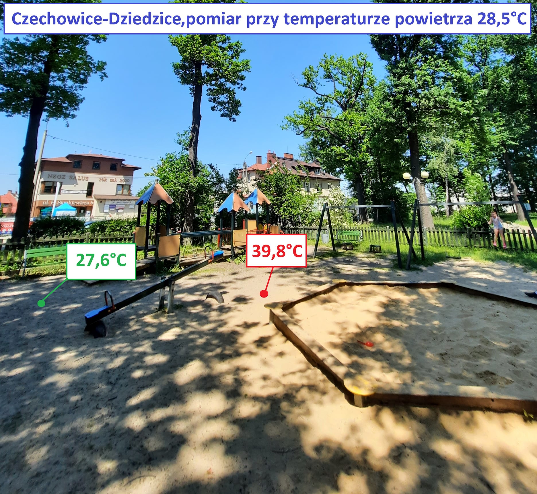 Польські активісти у спеку виміряли температуру поверхонь в місті. Результати здивували навіть їх самих