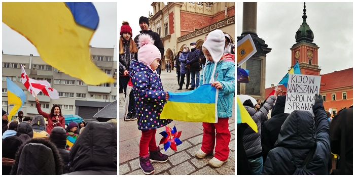 Ні війні! Великі мітинги солідарності з Україною у Варшаві, Кракові та Вроцлаві. ФОТО