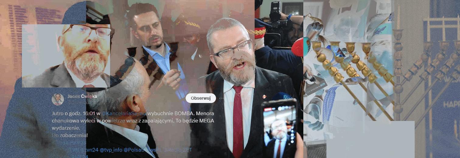 Скандал у польському сеймі: депутат загасив вогнегасником ханукальну менору, інший політик погрожує її підірвати. Що відбувається?