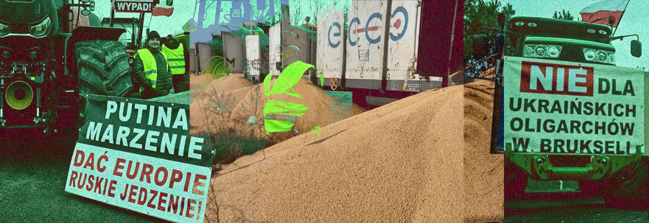 160 тонн розсипаного українського зерна, продовження блокади та страйк перевізників. Ситуація на польсько-українському кордоні