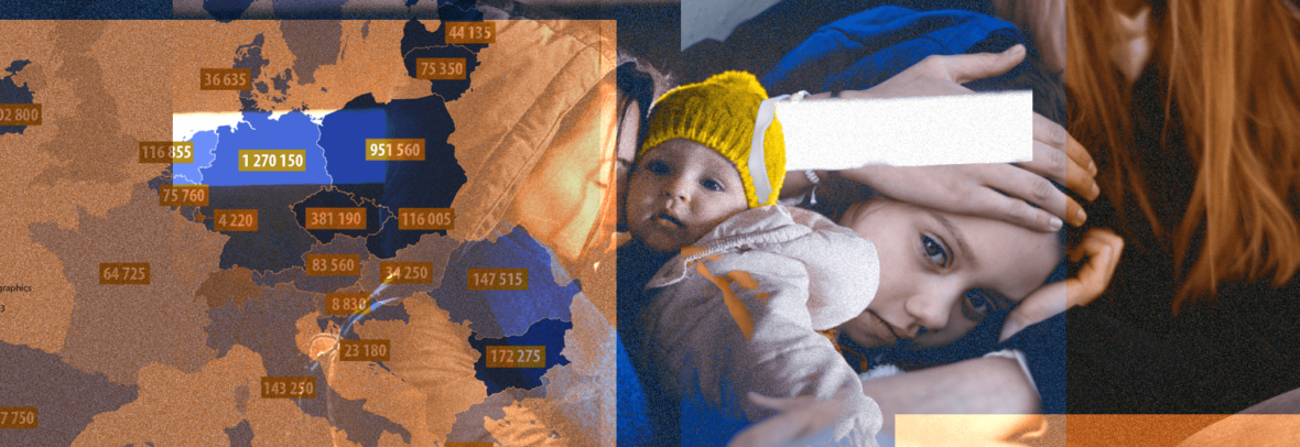 У країнах Євросоюзу перебуває 4,3 мільйона втікачів від російсько-української війни. Польща займає друге місце за кількістю біженців