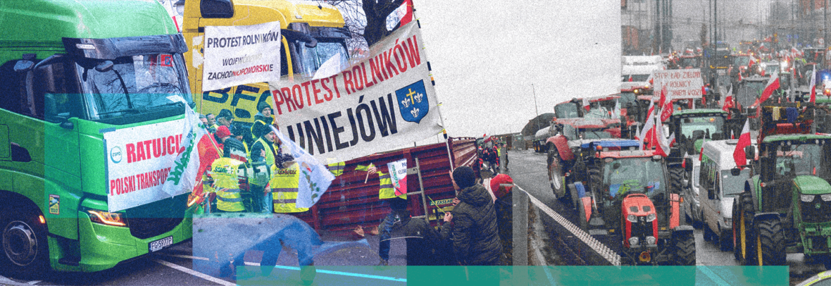 Польські протестувальники поновили блокування руху на пункті пропуску “Угринів-Долгобичув”