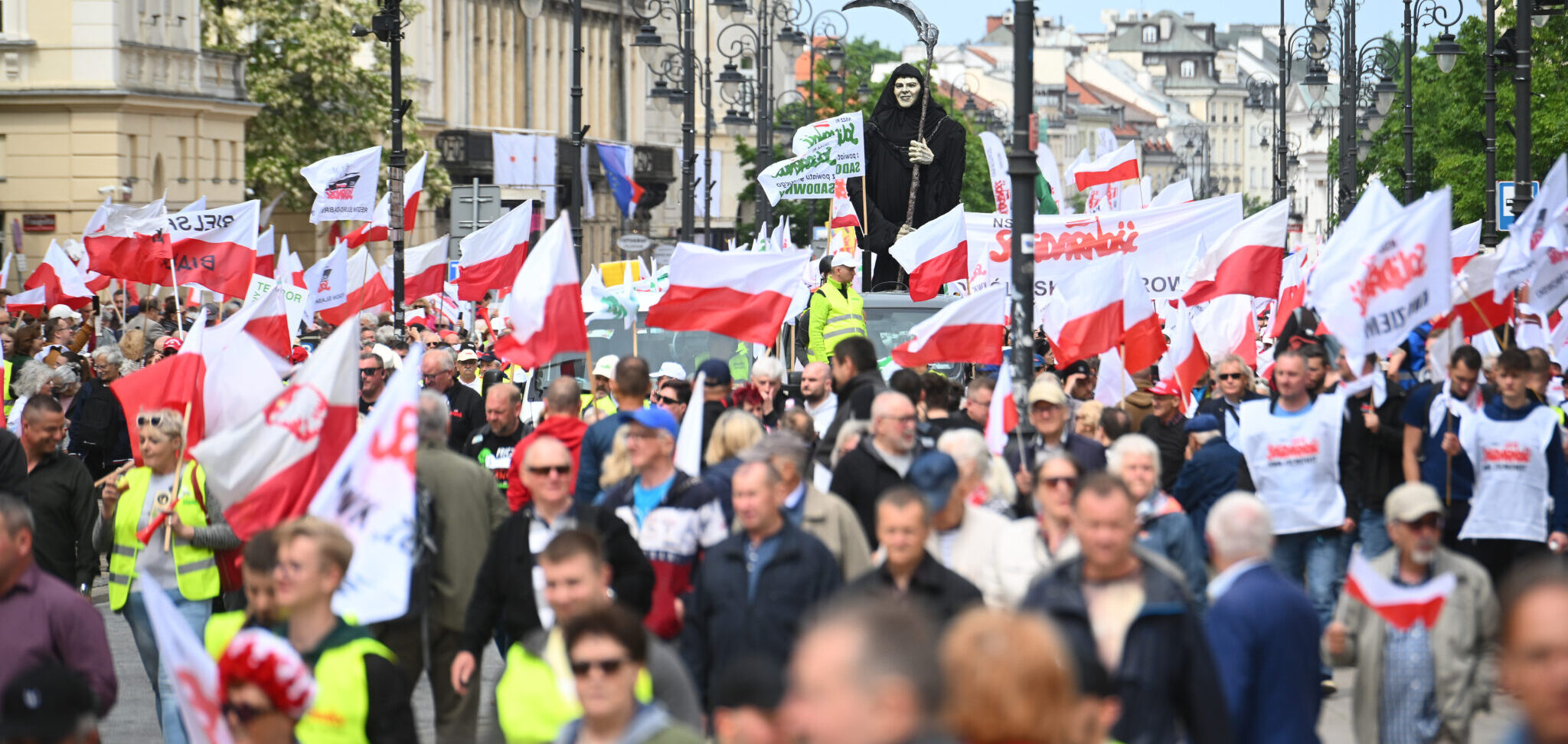 У Варшаві розпочався протест фермерів. Одноденний страйк триває також на кордоні з Україною