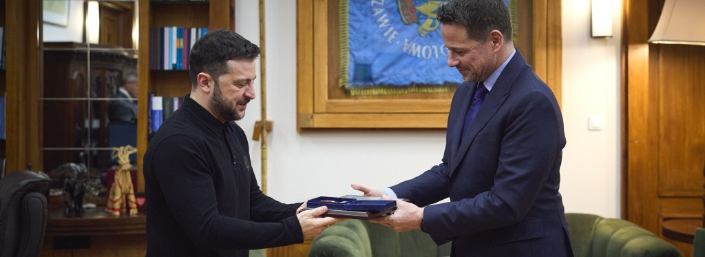 Варшава отримала від Володимира Зеленського відзнаку «Місто-рятівник»