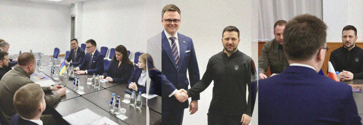 Володимир Зеленський зустрівся зі спікером Сейму Шимоном Головнею