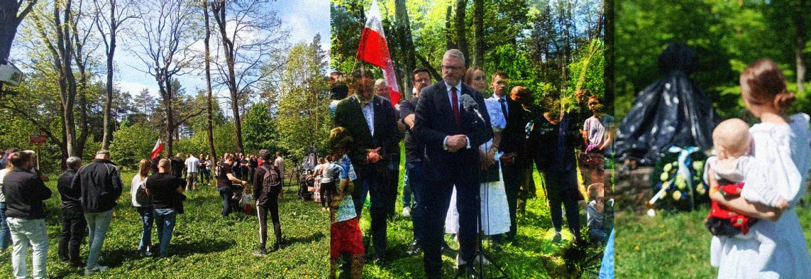 Ультраправий політик та кандидат у Президенти Польщі Гжегож Браун провів антиукраїнську акцію на могилі воїнів УПА на горі Монастир
