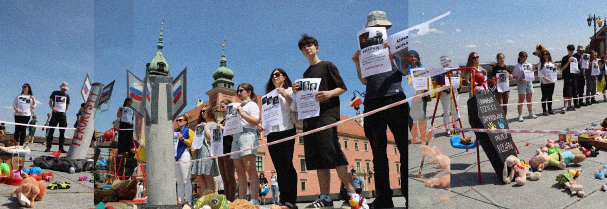 З нагоди Міжнародного дня захисту дітей у Варшаві провели акцію, присвячену дітям, загиблим внаслідок російської агресії