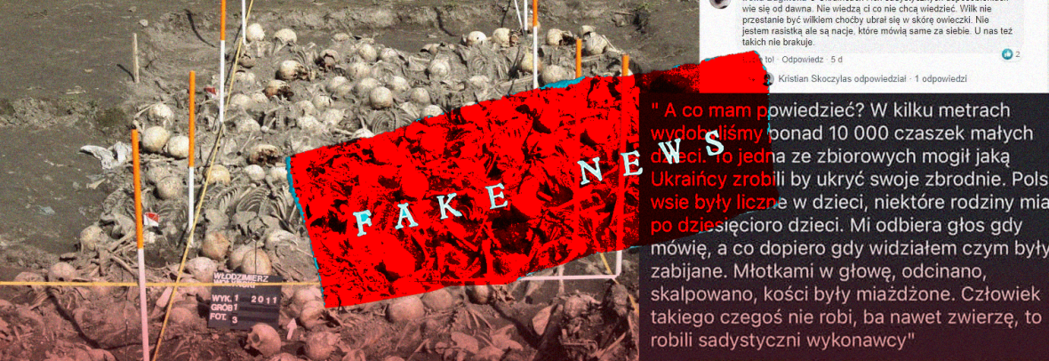 У мережі знову поширюється інформація про знайдені рештки 10 тисяч польських дітей, вбитих українськими націоналістами. Це фейк