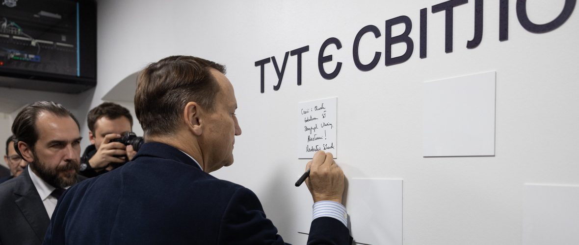 Міністр МЗС Польщі Радослав Сікорський відвідав Львів