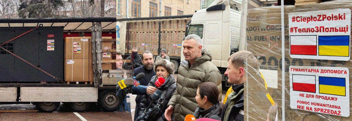 До Києва передали 230 генераторів із Польщі – частину  передадуть волонтерським ініціативам